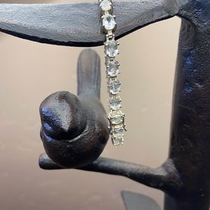 White Topaz sterling silver 8” bracelet